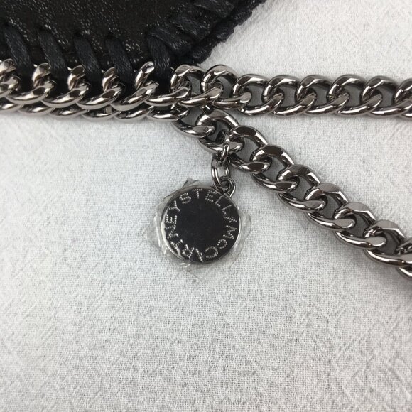 Stella McCartney x Ed Curtis Shared 3 Mini Falabella Embroidered Logo Faux Black - Picture 9 of 12